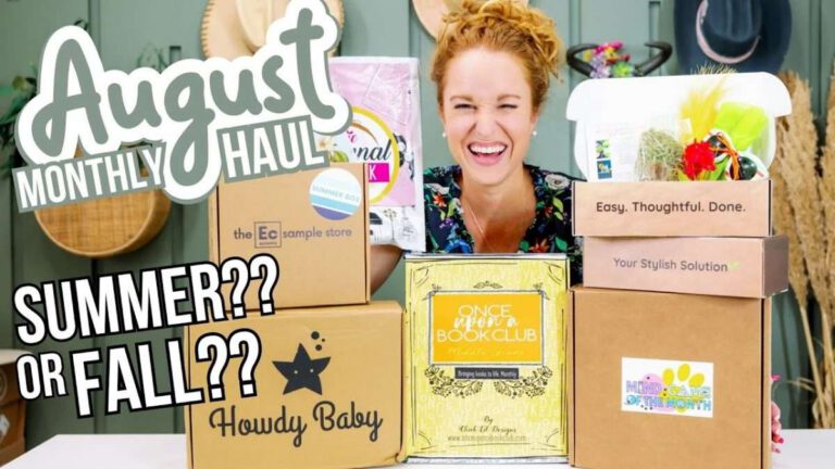 August 2023 Subscription Boxes Haul
